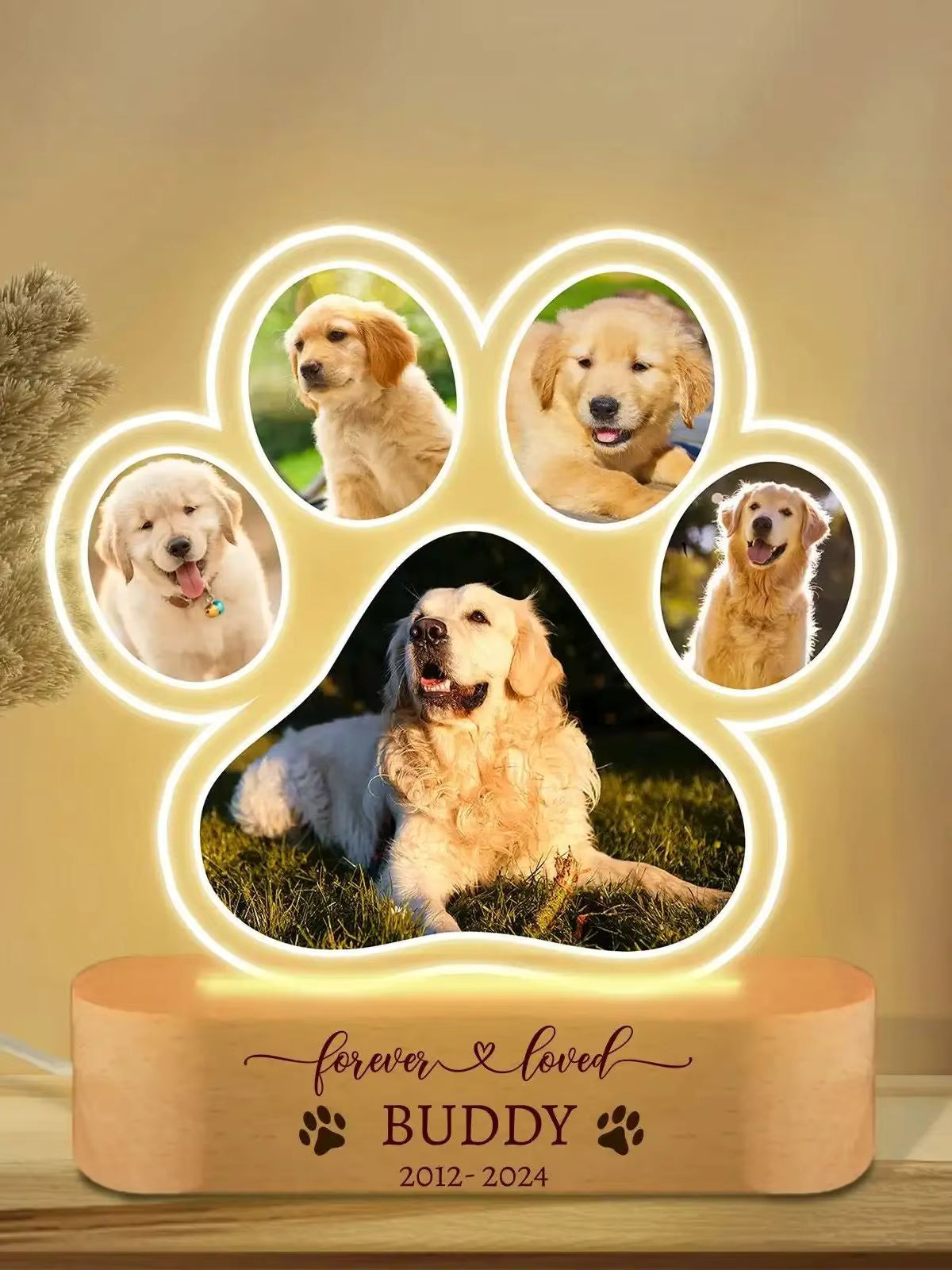 Furry Friend Paw Night Light